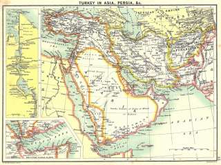   in Asia, Persia, &c.; Inset map of Gulf of Aden; Suez Port Said