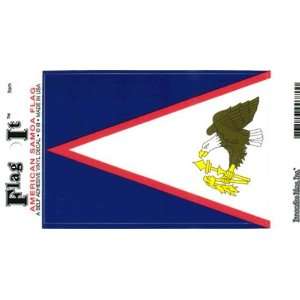  American Samoa Heavy Duty Vinyl Bumper Sticker (3 x 5 