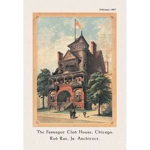  Farragut Club House, Chicago   12x18 Gallery Wrapped 