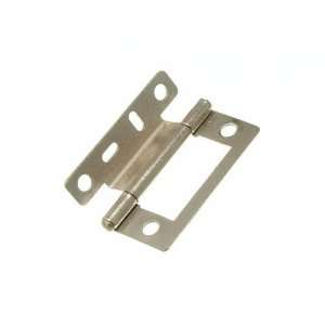SINGLE CRANKED FLUSH HINGE NP NICKEL PLATED 50MM WITH SCREWS ( 3 pairs 