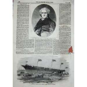  1856 American Minister Dallas Gun Boat Vigilant Ship