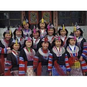  Tip Top Miao Girls in Traditional Costume, China 