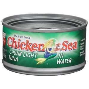com Chicken of the Sea Chunk Light Tuna in Water, 3 oz Easy Open Cans 