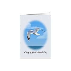  98th Birthday, Ring billed Gull Bird Card Toys & Games