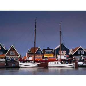  Waterfront Houses and Boats, Volendam, Netherlands 