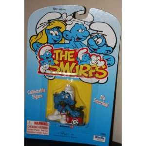  Collectible Smurfs Figure Smurf Talking on the Telephone 