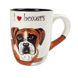 Rescue Me Now Boxer Mug, 4 1/4 Inch Tall, Pavilion Gift  