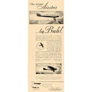 com 1930 Ad Buhl Aircraft Co Marysville MI Standard Airsedan Airplane 