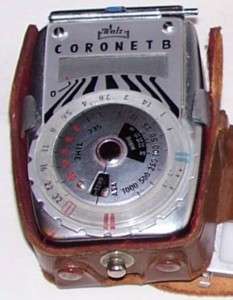 Vintage WALZ CORONET B Exposure LIGHT METER, Case  