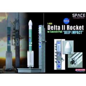  Dragon Models 1/400 Delta II Rocket With Launch Pad Deep 