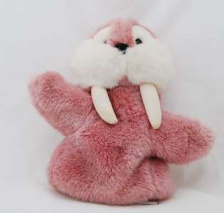 Gund WALRUS PUPPET Plush Stuffed Animal Pink Mooky  
