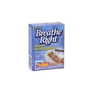 Breathe Right Clear Nasl Strps Size 30 LARGE