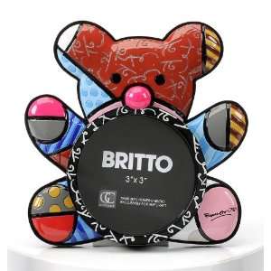  Romero Britto Picture Frame (Circle)   Happy Bear