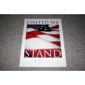   Remembering September 11, 2001 American Flag Tribtue Poster from 2001
