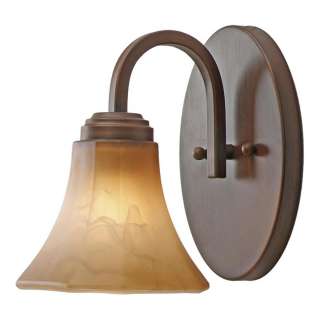 NEW 1 Light Wall Sconce Lighting Fixture, Rubbed Bronze, Chiseled 