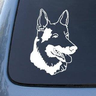 GERMAN SHEPHERD HEAD   Dog   Vinyl Decal Sticker #1516  Vinyl Color 