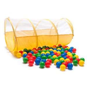   Play Tunnel W/meshing & 100 Phthalate Free Pit Balls Toys & Games