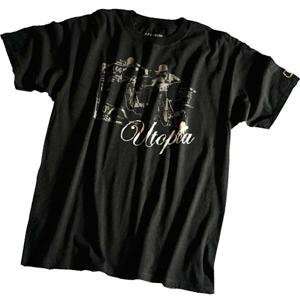  Utopia Optics Vintage Moto T Shirt   X Large/Black 