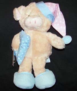 Baby Toddler Plush Beige Blue Bedtime Prayer BearToy  