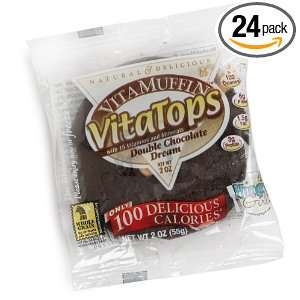 Vitalicious VitaMuffin VitaTops, Double Chocolate Dream Vita Tops , 2 