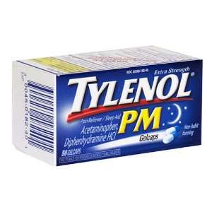  Tylenol Pain Reliever/Sleep Aid, Extra Strength, Gelcaps 
