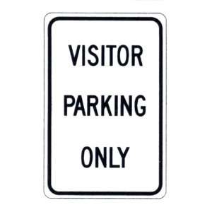  Visitor Parking Only Sign Patio, Lawn & Garden