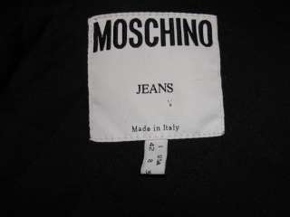 AUTH MOSCHINO JACKET BLACK & WHITE MADE IN ITALY SIZE 8  