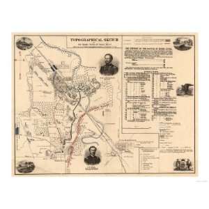  Battle of Stones River   Civil War Panoramic Map Stretched 