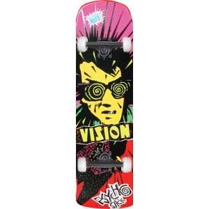  Vision Og Psycho Stick Complete Skateboard   10x30.5 Red w 