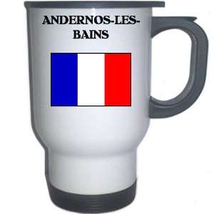  France   ANDERNOS LES BAINS White Stainless Steel Mug 