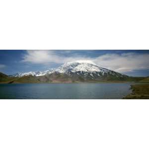  Mountain at the Lakeside, Muztagh Ata, Karakul Lake, Karakoram 