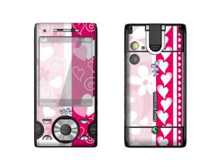 Pink Flower Skin Sticker for Sony Ericsson W995 W995i  