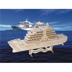  Large Wood Puzzle Luxury Yacht Toys & Games