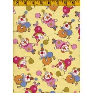  Quilting Fabric Mackenzie Clowns Arts, Crafts & Sewing