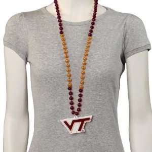 Virginia Tech Hokies Team Logo Medallion Beads  Sports 