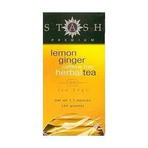 Stash Lemon Ginger Caffeine Free Tea  Grocery & Gourmet 