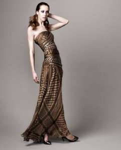 JAY AHR Banded Asymmetric Gown Dress M NWT $5710  