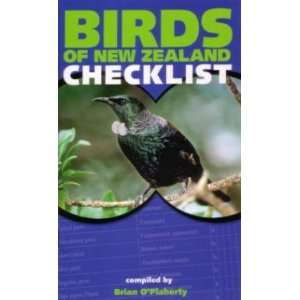  Birds of New Zealand Checklist Oflaherty Brian Books