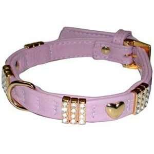  Lulu Jane City Girl Pink Leather Collar  Matching Lead 
