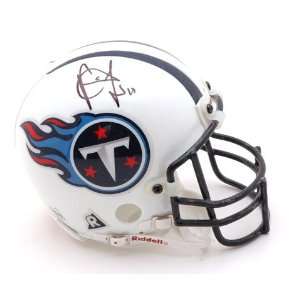  Vince Young Autographed/Hand Signed Tennessee Titans Mini 