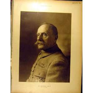  1916 Portrait General Foch Somme Battle Field Ww1 War 