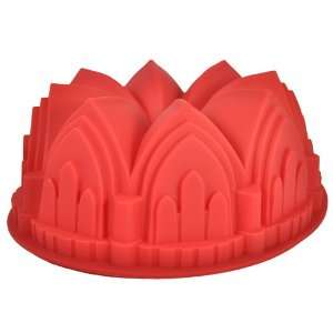  9 Round Silicone Bundt Cake Mold Pan (Crown, Church 