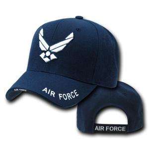 Navy Blue United States USAF Air Force Wings Military Baseball Cap Hat 