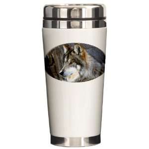  Youve Got My Attention  Wolf Ceramic Travel Mug by 