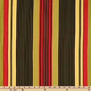  45 Wide Flower Show III Stripes Black Fabric By The Yard 
