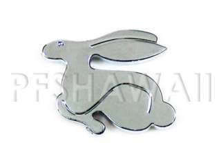 VW Rabbit Emblem Badge Euro MK3 MK4 MK5 GTI Chrome ★  