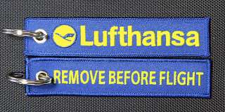 LUFTHANSA German Airline Deutsche LH Remove Before Flight style 