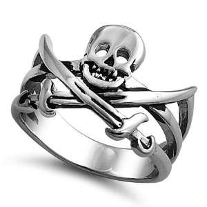  Stainless Steel Casting Ring   Skull   Size  9 Jewelry