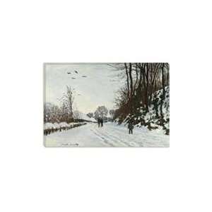  La Route De La Ferme Saint Simeon En Hiver 1867 by Claude 