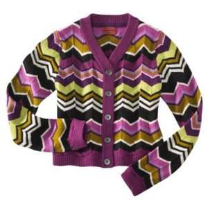 Missoni for Target Infant Baby Girls Purple Passione Zig Zag Button Up 